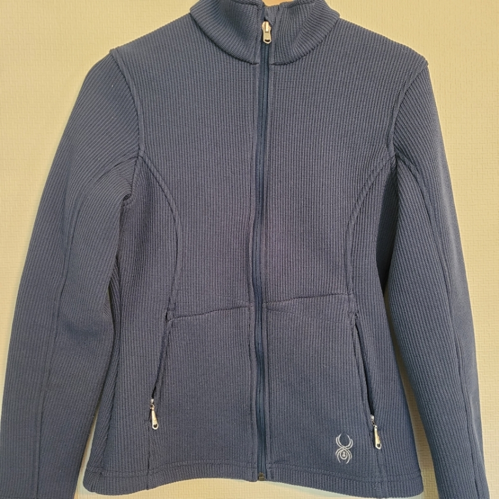 Spyder blue zip up jacket